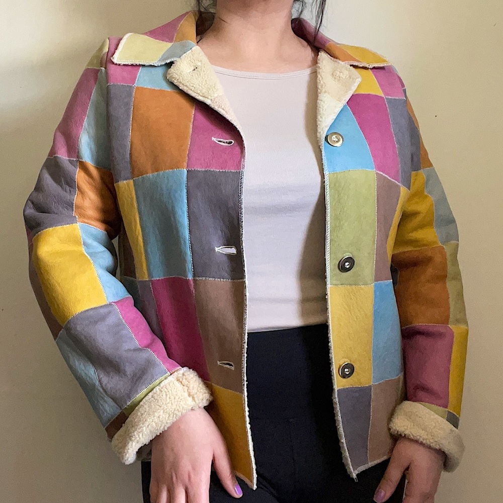 Werner Christ Leather Patchwork Jacket - image 4